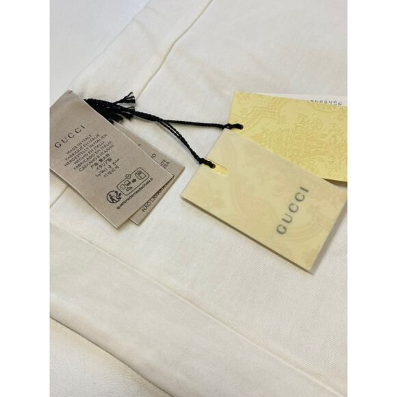 Gucci Baby Blanket White Web Stripe Unisex Boy Girl Newborn Kids - Picture 6 of 12